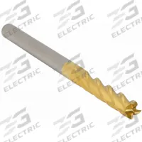 APPROVED VENDOR Square End Mill: Carbide, TiN Coated, 4 Flute, 3/8" Mill Dia, 1-3/4" LOC, 4" OAL (MPN 218-001039)