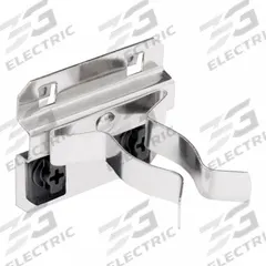 TRITON PRODUCTS Extended Spring Clip: 2 3/4 in x 2 1/8 in x 2 1/4 in, 3 Hooks, 2 1/4 in Hook Dp (MPN 63120). Key specifications — Mounting Type: Surface; Includes: ABS Retainers; Finish: Brushed; Color: Silver; Accessory Type: Extended Spring Clip; Locking System: ABS Retainers; Material: Stainless Steel; For Tool Type: Short and Long-Handled Tools.