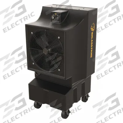 BIG ASS FANS Portable Evaporative Cooler: 1,200 sq ft, 5-15P, 120V AC - Portable Evaporative Coolers