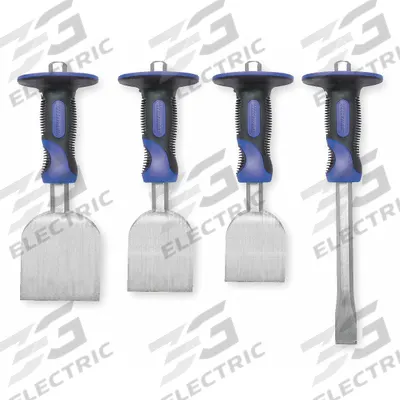 WESTWARD Hand Guarded Chisel Set: 4 Pieces - Mixed Chisel Sets