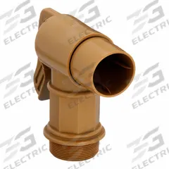 APPROVED VENDOR Drum Tap: Ergonomic, 2 in Male NPT, 2 in Outlet Connection Size, Rigid, Brown (MPN 2"PE). Key specifications — Product Type: Drum Faucet; Handle Type: Ergonomic; Inlet Gender: Male; Body Material: Polyethylene; Flame Arrestor Type: None; Color: Brown; Inlet Thread Type: NPT; Shank Adjustability: Rigid.