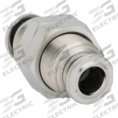 AIGNEP USA Push-Fit Adapter Fitting: 1/4 in OD x 1/4 in OD Size - Stainless Steel Tube Fittings