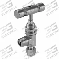 HAM-LET Plumbing Needle Valves: Angle Valve Body, 316 Stainless Steel, Integral Bonnet, Male, NPT (MPN H-395U-SS-NL-R-1/4-M-A). Key specifications — For Media: Liquid; Standards: ISO 2006(E); Brand: HAM-LET; Valve Series: H300U; Stem Type: Regulating; Connection Gender - Side 1: Male; Connection Type - Side 1: NPT; Connection Type - Side 2: Let-Lok.
