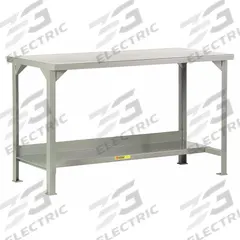 LITTLE GIANT Workbench: Fixed Ht, Steel, 72 in x 30 in, 4,000 lb Overall Load Capacity, Gray (MPN WST2-3072-36). Key specifications — Brand: LITTLE GIANT.