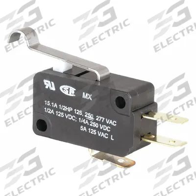 Honeywell Miniature Snap Action Switch: Roller Lever Actuator, 1NO/1NC - Roller-Lever Snap-Action Switches