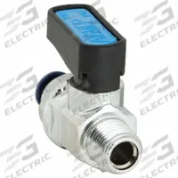 AIGNEP USA Manual Two-Way Ball Valve: 1/8 in, Chrome-Plated Brass, Male Socket x MNPT, One-Piece (MPN 86330-53-02). Key specifications — Brand: AIGNEP USA; Handle: Lever.