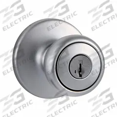 KWIKSET Door Knob Lockset: Office Knob Locksets, Chrome (MPN 400T-26D-SMT-6AL-RCS). Key specifications — Lockset Style: Rose.