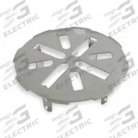 APPROVED VENDOR Grid: Stainless Steel, Unfinished, 5 1/8 in Overall Dia, 1 3/8 in Overall Ht, Clamp (MPN 1PPE6). Key specifications — Color: Silver; Connection Type: Clamp; Material: Stainless Steel.