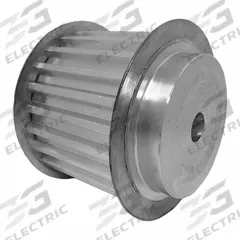 DAYTON Timing Pulley: Trapezoidal, Plain, For T10 Timing Belt Section, For 50 mm Belt Wd, 24 Teeth (MPN 66T10/24-2). Key specifications — Brand: DAYTON; Tooth Profile: Trapezoidal; Finish: Plain.