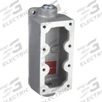 APPLETON ELECTRIC Mounting Body: 3 Gangs, Iron, 1/2 in Hub Size, Feed Through, 9 3/16 in Overall Ht (MPN EDSC147). Key specifications — Brand: APPLETON ELECTRIC; Hub Type: Feed Through.