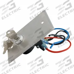 SPALDING Key Switch: Aluminum, White, 5 in Overall Ht, 9 in Overall Wd, Key Switch (MPN 402-980). Key specifications — Brand: SPALDING; For Use With: 301-088 Electric Winch; Material: Aluminum; Color: White; Equipment Product Type: Key Switch.