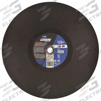 NORTON Abrasive Cut-Off Wheel: Type 1, 20" x 5/32" x 1", Aluminum Oxide, 30 Grit - General Purpose Cut-Off Wheels for Carbon & Stainless Steel