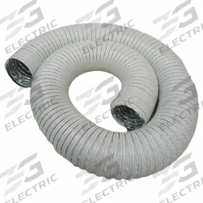 JET Heat Resistant Dust Collection Hose: 3 in Dia x 8 ft L - Hoses for Metal Dust Collectors