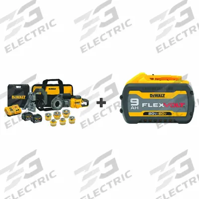 DEWALT Pipe Threading Machine,60V,Bonus Battery: Cordless, FLEXVOLT - DEWALT Cordless Handheld Pipe Threaders
