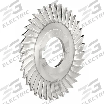 KEO Slitting Saw: Straight Tooth, High Speed Steel, TiN Coated, 8" Dia, 1/8" Thick - Straight-Tooth High-Speed Steel Slitting Saws