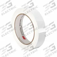 3M Electrical Tape: 1/4 in Wd, 72 yd Lg, 2.5 mil Thick, Polyester Film, Acrylic, White, 1350F (MPN 3M 1350 0.25" x 72 yds White). Key specifications — Series: 1350F.