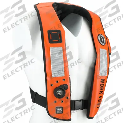 MUSTANG SURVIVAL Life Jacket: Orange, Type V, 38 lb Buoyancy, SOLAS-Grade Reflective - Inflatable Personal Flotation Devices