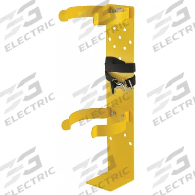 ALLEGRO Bracket: Steel, Yellow, 6-3/4 in Clip - SCBA Storage