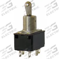 EATON Toggle Switch: 3 Position, 3 Connections, SPST, Solder Lug Connection, 7500 Series (MPN 7505K4). Key specifications — AC Contact Rating: 10 A @ 250 V; Switch Function Configuration: On/None/On; Brand: EATON; Series: 7500; Horsepower: 3/4 hp @ 250V AC.