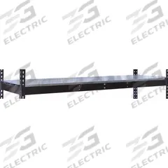 HALLOWELL Shelf: 96 in x 30 in, 620 lb Load Capacity, Steel, 22 ga Decking, Black, Shelf (MPN DRHCEL9630ME). Key specifications — Decking Material: Steel; Includes: (4) Beams; Decking Finish: Powder Coated; Shelf Configuration: Single Straight; Color: Black; Frame Material: Steel; Brand: HALLOWELL; Frame Finish: Powder Coated.