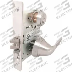 TOWNSTEEL Door Lockset: Office Lever Locksets, Stainless Steel, ADA Compliant, Ligature-Resistant (MPN MRX-S-L-04-630). Key specifications — attr1024149: Ligature-Resistant; attr1011488: TOWNSTEEL; attr1024446: F04; attr1011524: No Message; attr1011506: MRXL Sectional; attr1011485: Yes; attr1059461: Satin Stainless Steel : Stainless Steel.
