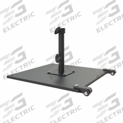 CALIFORNIA UMBRELLA Umbrella Base: Black, For 1 1/2 in Pole Dia, 27 1/2 in Overall Dia - Patio Umbrella Bases