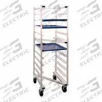 NEW AGE INDUSTRIAL Nesting "Z" Type Pan Rack: 11 Slots, 5 in Betw Shelves, 20 3/8 in Wd, 26 in Dp (MPN 97379). Key specifications — Brand: NEW AGE INDUSTRIAL; Material: Aluminum; Nesting: Yes; Pan Size: 14 x 18 in; Product Type: Pan Rack; NSF Certified: No; Full Size/Half Size: Full Size; Includes Top: No.