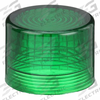 EATON Pilot Light Lens: 30 mm Panel Mounting Hole Dia, Green, Fresnel - Pilot-Light Lenses