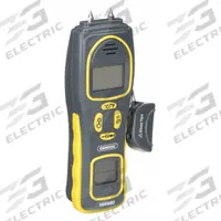 GENERAL Moisture Meter: Digital, LCD with Backlight, Pin/Pinless, Carrying Case/PIND4E Repl Pin (MPN MMH800). Key specifications — attr999354: Digital; attr1009284: Flat Pinless; attr1009272: Auto Power Off; attr999347: Drywall; attr999350: LCD with Backlight; attr999383: ±3% of Reading + 5 Digits (Pin Mode); attr999345: GENERAL.