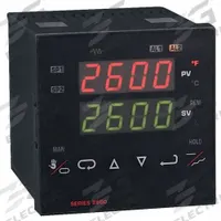 DWYER Temperature Controller: 2600, 1/4 DIN Size, Fuzzy Logic/PID, 100 to 240V AC, 14°F to 131°F (MPN 26133). Key specifications — Brand: DWYER; Alarms: Relay, 10A, SPDT; Control Mode: PID; Current: 10 A; Display Type: Digital; Input Voltage: 100 to 240V AC; Output: (2) Relay; Product Type: Temperature Controller.