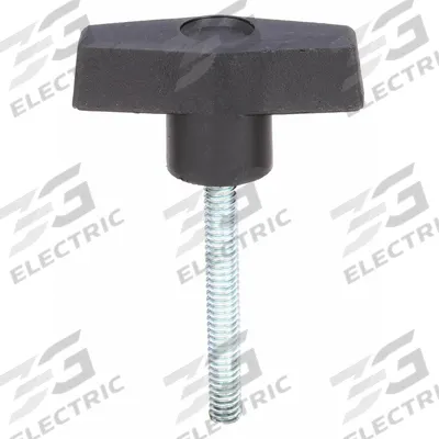 INNOVATIVE COMPONENTS Hand Knob: T, Plastic w/ Steel Thread, 1/4"-20 Thread - T-Handle Knobs with Threaded Stud