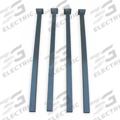 APPROVED VENDOR Stack Rack Post Set: 1 1/2 in x 1 1/2 in x 36 in, 2,000 lb Load Capacity, Steel (MPN PT-2-36). Key specifications — attr4948: Steel; attr38467: APPROVED VENDOR; attr38469: Gray; attr38471: Powder Coated.