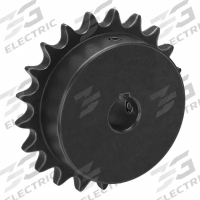 TSUBAKI Single Strand Sprocket: 40, For 1/2 in Chain Pitch, 5/8 in Bore Dia, 21 Teeth - Size 40 Fixed-Bore Roller Chain Sprockets