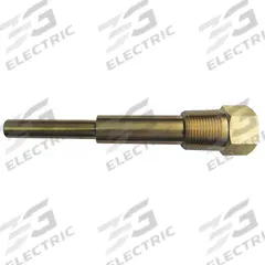 APPROVED VENDOR Threaded Thermowell: Brass, For 15 in Stem Lg, 15 in Insertion Lg, 5,000 psi at 60°F (MPN 24C474). Key specifications — attr1275131: 150°F at 3170 psi; attr1275136: APPROVED VENDOR; attr1275129: 5,000 psi at 60°F.
