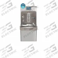 ELKAY Drinking Fountain with Bottle Filler: On-Wall, 8 gph @ 50°F, Touchless Sensor, Stainless Steel (MPN LZS8WSSP-W1). Key specifications — Brand: ELKAY; Housing Material: Stainless Steel; Filter Access: Bottom Panel Access; Housing Finish: Plain; Chilling Capacity: 8 gph @ 50°F; Housing Color: Silver.