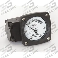 MIDWEST INSTRUMENT Differential Pressure Gauge: Back, 1/4 in NPT Female, ±3-2-3% Gauge Accuracy, 142 (MPN 142-AA-00-OO-100H). Key specifications — Sensor Type: Diaphragm; Series: 142; Housing Material: Aluminum; Certificate of Calibration: Not Included; Gauge Accuracy: ±3-2-3%.