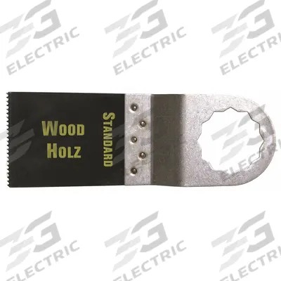 FEIN Oscillating Tool Blade: 1 3/8 in Blade Wd, 4 13/16 in Overall Lg, Flush Cutting - 12-Point Mounted Blades