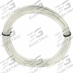 DAYTON Round Belt: Clear, 1/4 in Dia, For 2 in Min Pulley Dia, 50 ft Overall Lg, Solid, Smooth, 90A (MPN 1DYX2). Key specifications — attr1317950: 90A; attr1317956: Urethane; attr1317948: Clear.