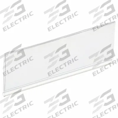 TRI-DEX Label Holder: 3 in x 1 1/4 in, Clear, Slide-In, 25 Label Holders, Snap-On - Snap-On Label Holders