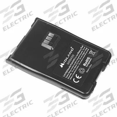 MIDLAND Radio Battery: Fits Midland, For BizTalk MB Series, 1,600 mAh, Lithium Ion - Midland-Compatible Batteries
