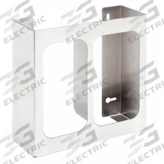 BOWMAN DISPENSERS Glove Dispenser: Stainless Steel, 10 1/2 in Overall Wd, 10 in Overall Ht, Wall (MPN GS-122). Key specifications — Dispenser Layout: (2) Boxes; Fill Direction: Top Load; Material: Stainless Steel; Brand: BOWMAN DISPENSERS; Color: Silver.