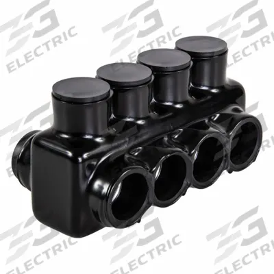 POLARIS Multitap Connector: 4 Port, Double-Sided Entry, 6 AWG – 350 kcmil Wire Size - Dry-Location Double-Sided Entry Multitap Connectors