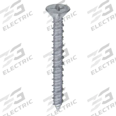 APPROVED VENDOR Concrete Anchor Screw: 3 3/4 in Overall Lg, 1/4 in Dia, Stainless Steel - Flat-Head Screw Anchors