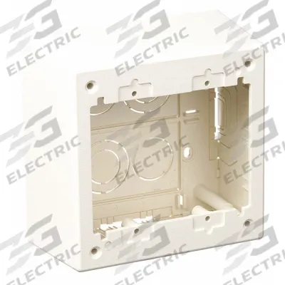 PANDUIT Deep Junction Box: T-45, Plastic, Off White - Outlet Boxes for Nonmetallic Single-Channel Raceways