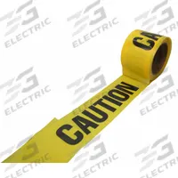 APPROVED VENDOR Barricade Tape: 300 ft Lg, 3 in Wd, Caution Legend, Polyethylene, Yellow Color (MPN BT05AL-3-PK). Key specifications — attr981695: Caution; attr981696: Black; attr377522: APPROVED VENDOR.