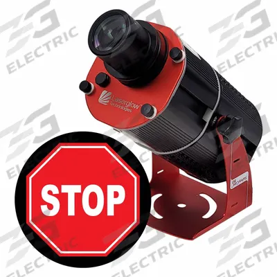 LASERGLOW TECHNOLOGIES Fixed Image Projector: Projector, Lens and Image Template, Stop - LED Projectors with Image Disks