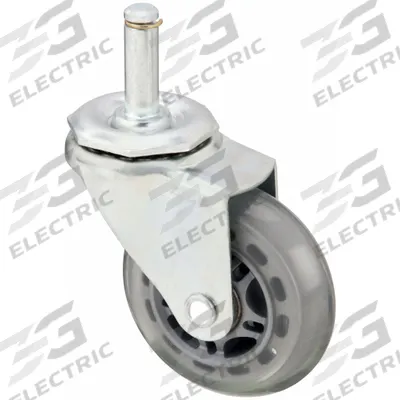 APPROVED VENDOR Stem Caster: Swivel, No Brake, 3 in Wheel Dia., 1 in Wheel Wd, Polyurethane - General Purpose Friction-Ring Stem Casters