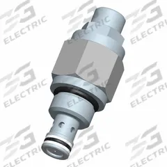 BUCHER HYDRAULICS Cartridge Valve: Screw-In, Screwdriver Adjustment, C08-20 Valve Cavity Size, PCFC (MPN PCFC-08-N-S-0-3.0). Key specifications — attr1012059: PCFC-08-N-S-0-3.0; attr1250696: PCFC; attr1011660: Nitrile; attr1011632: Screwdriver; attr1011635: BUCHER HYDRAULICS; attr1011636: Steel; attr1011644: C08-20.