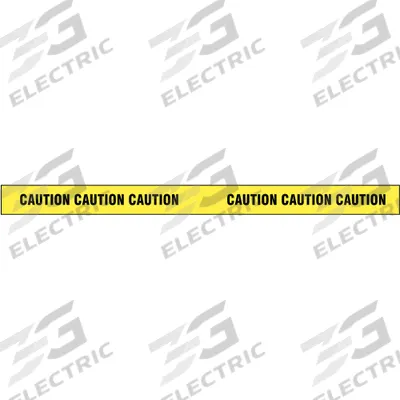 APPROVED VENDOR Barricade Tape: 180 ft Lg, 2 in Wd, Caution Legend, Vinyl - General Caution Messaging Barrier Tape