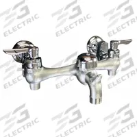 AMERICAN STANDARD Straight Service Sink Faucet: Wall, Centerset, Cast Brass, Chrome, Straight (MPN 8351076.004). Key specifications — Color/Finish: Chrome; Includes: Vacuum Breaker.